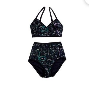 High waisted women bathing suit